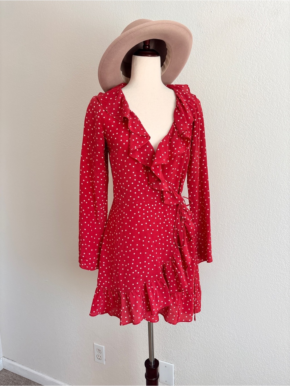 Realisation Par Silk Polka Dot Red Dress - Picture 6 of 10